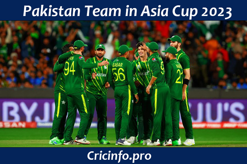 Pakistan squad for Asia Cup 2023