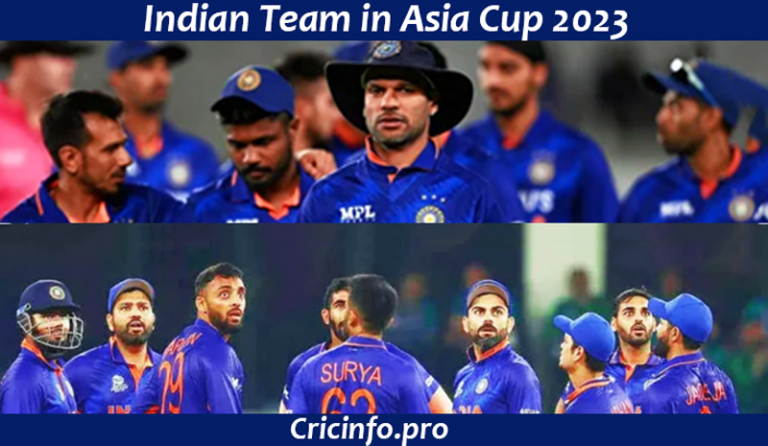 Indian Team in Asia Cup 2023